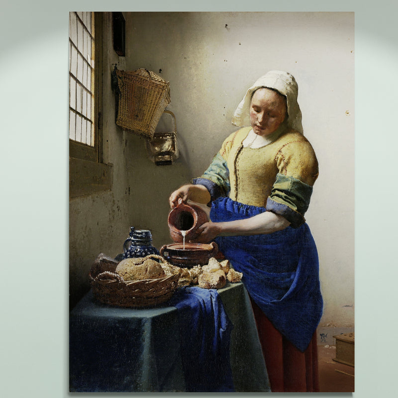 Schilderij Het Melkmeisje