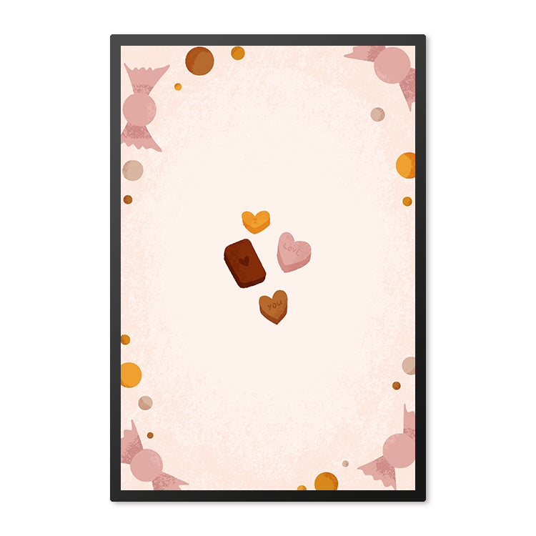 Poster in lijst Born to be Sweet Love Candy