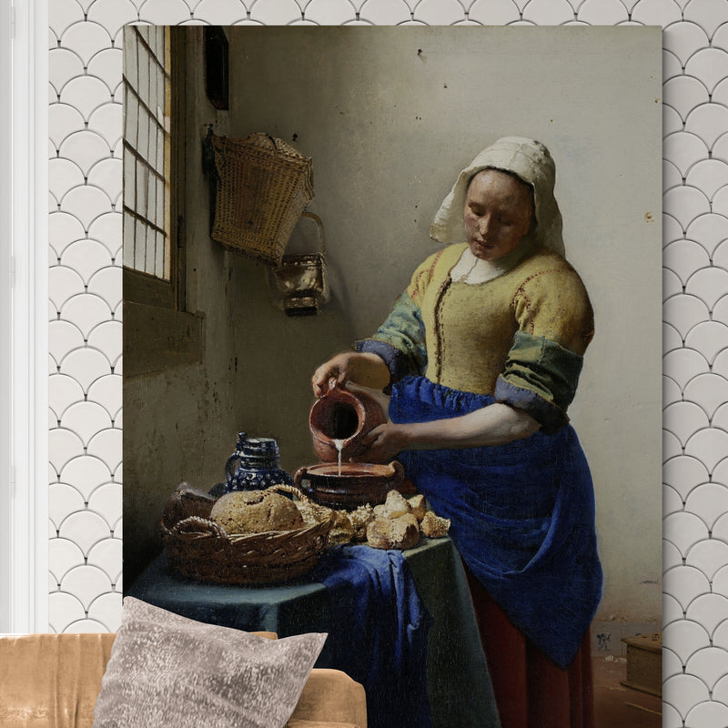 Schilderij Het Melkmeisje