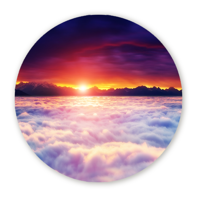 Muurcirkel Betoverende Zonsopkomst