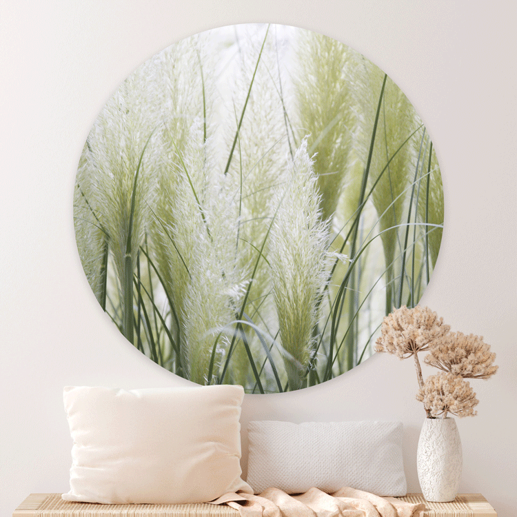 Schilderij Groene Pluimen