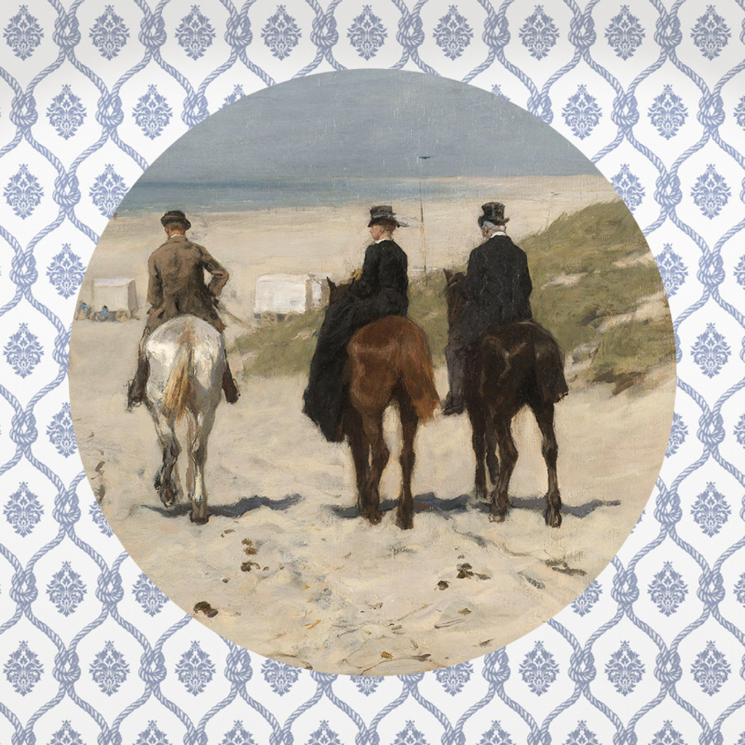 Muurcirkel Morgenrit aan het Strand
