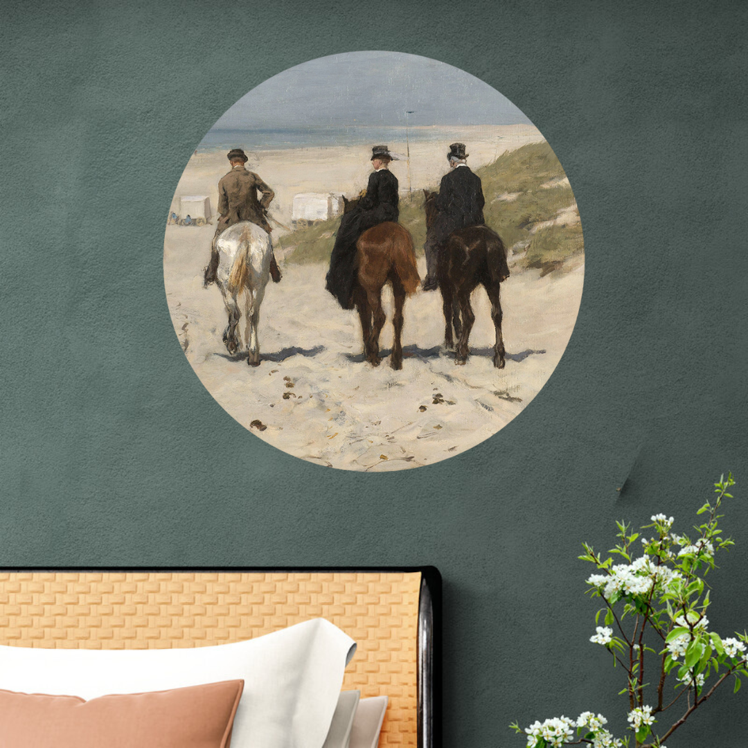 Muurcirkel Morgenrit aan het Strand