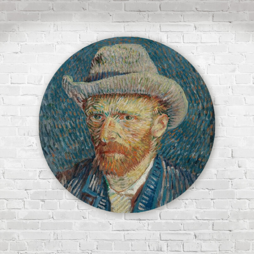 Muurcirkel Zelfportret van Gogh