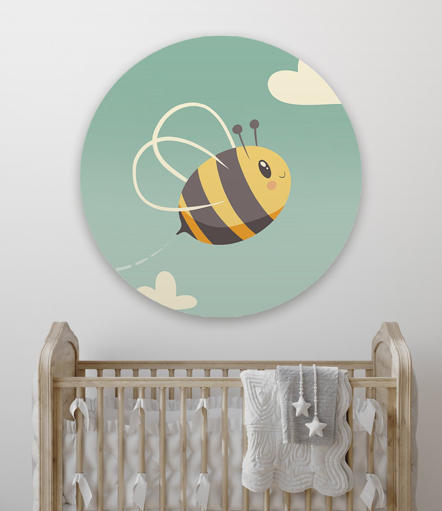 Muursticker Blije Bij - Kinderkamer (Sfeer)