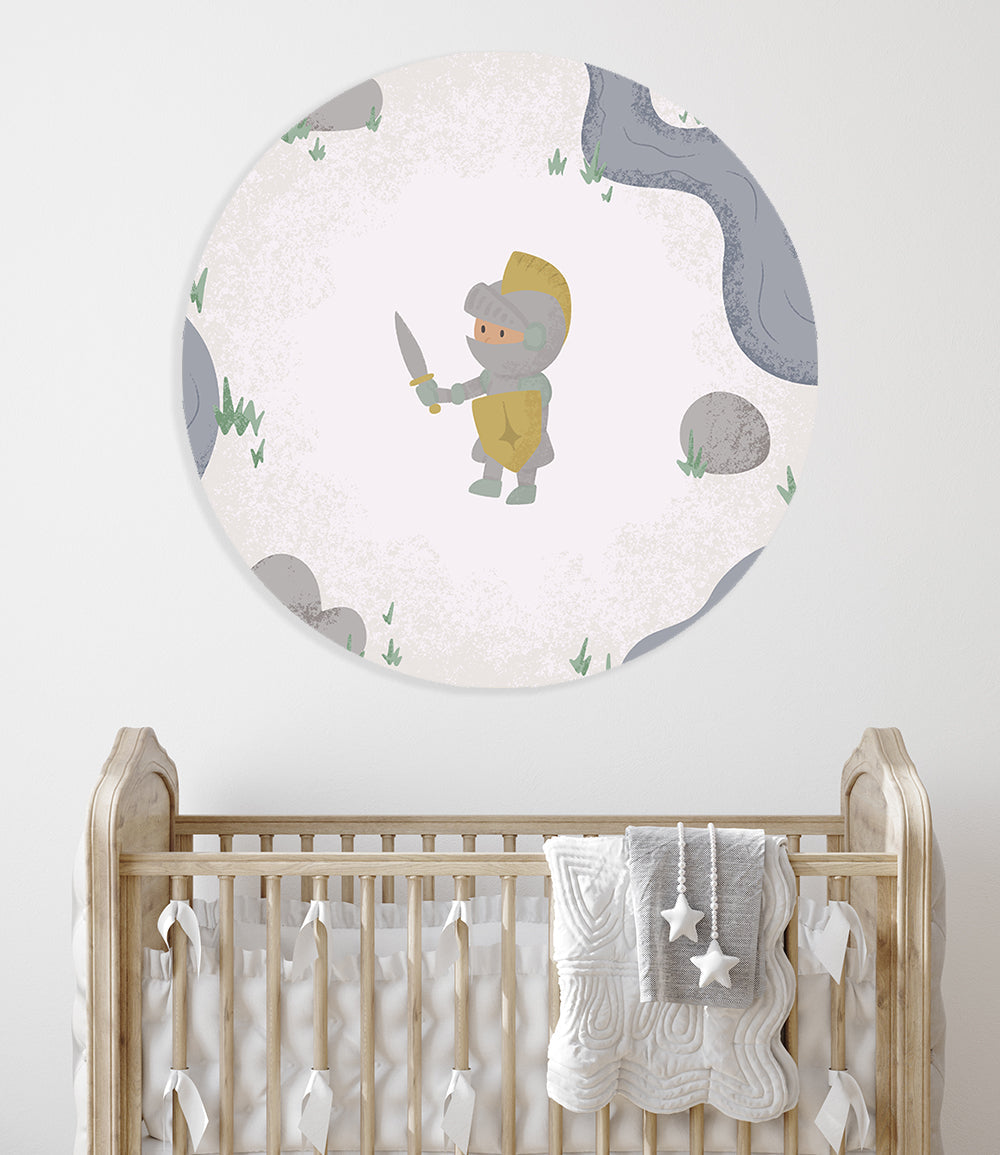 Muursticker Born to be Brave Ridder - Kinderkamer - Babykamer (Sfeer)