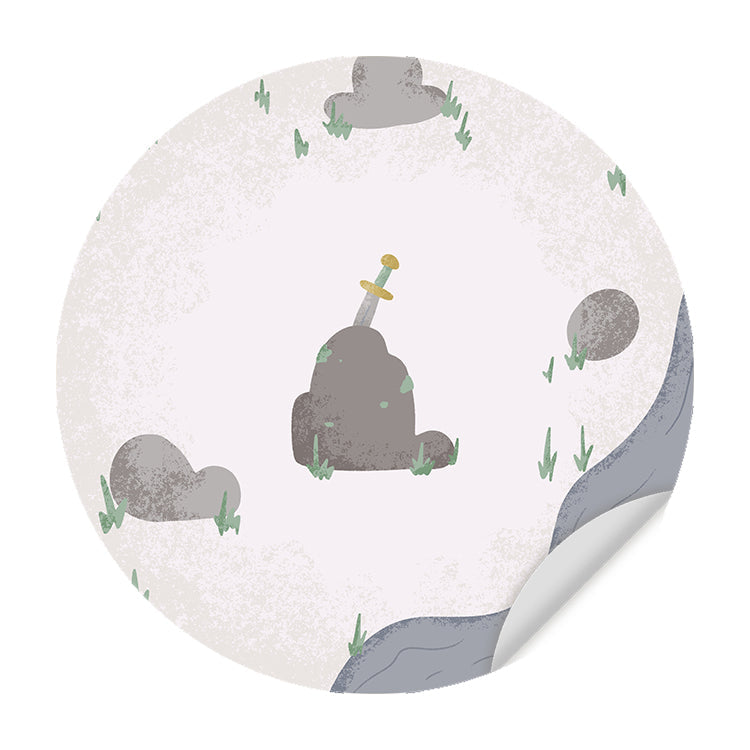 Muursticker Born to be Brave Zwaardje - Kinderkamer - Babykamer