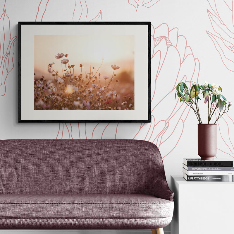 Poster in Lijst Delicate Veldbloemen