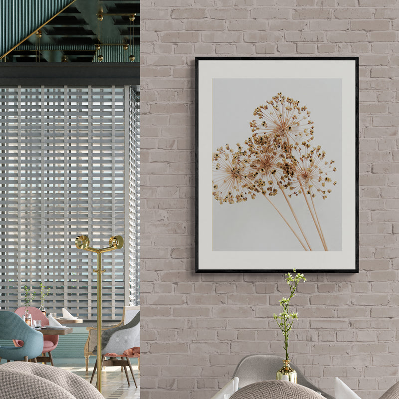 Poster in Lijst Droogbloemen