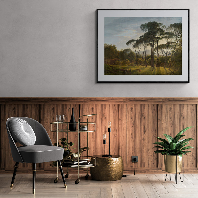 Poster in Lijst Italiaans Landschap