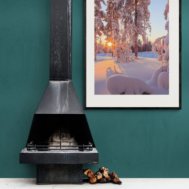 Poster in Lijst Magisch Winterbos