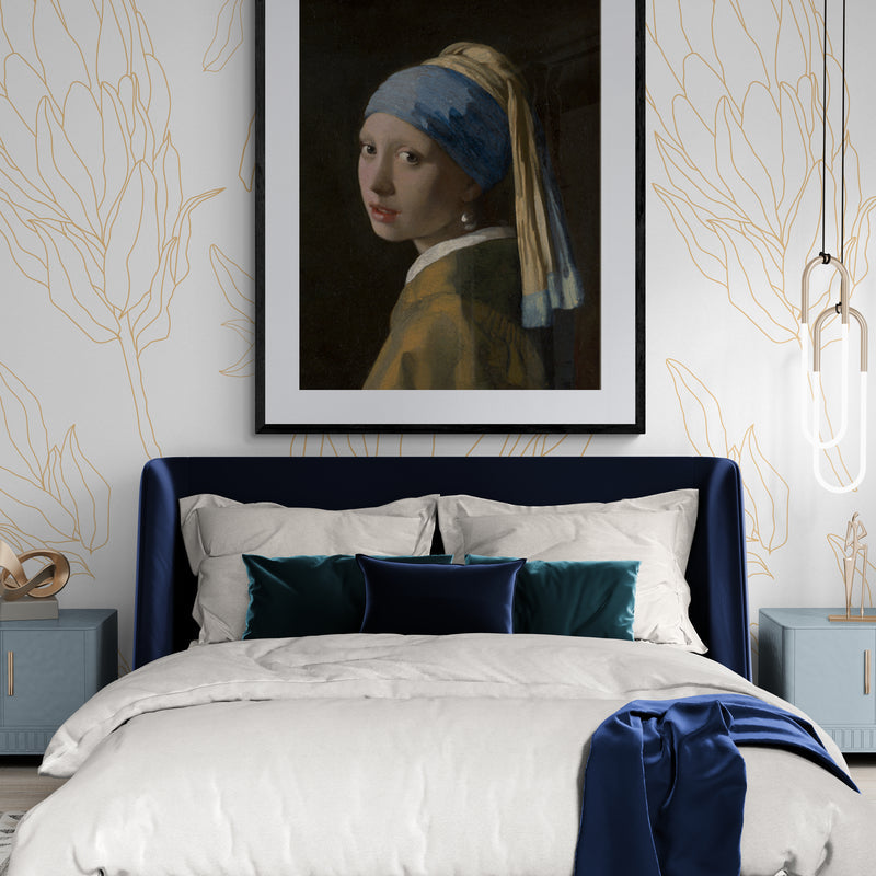 Poster in Lijst Meisje met de Parel