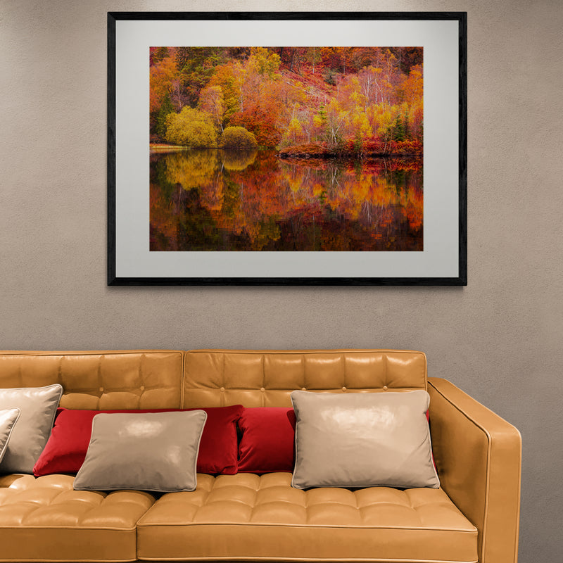 Poster in Lijst Reflecties van de Herfst