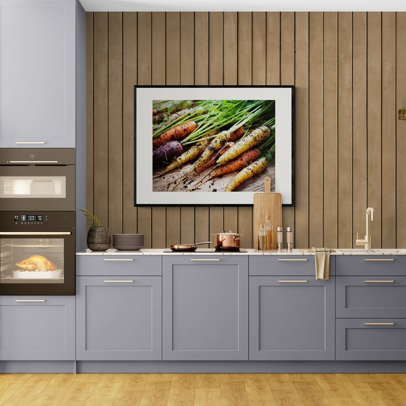 Poster in Lijst Verse Regenboog Wortels