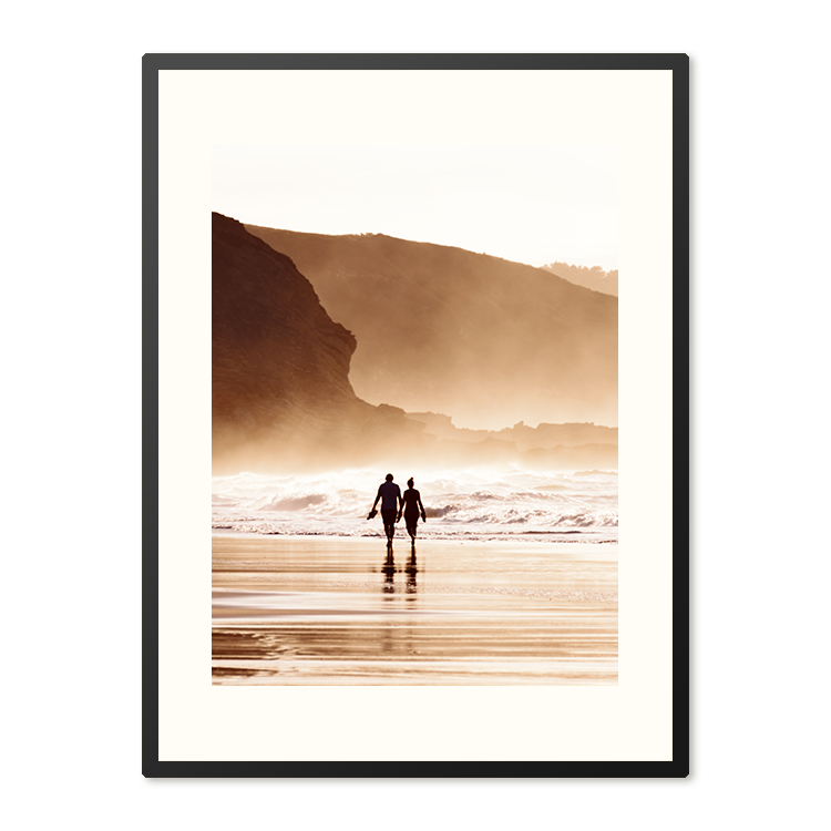 Poster in Lijst Zorgeloze Strandwandeling