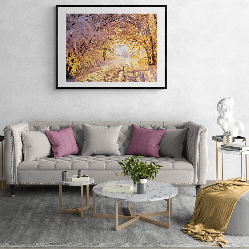 Poster in Lijst Winterse Betovering