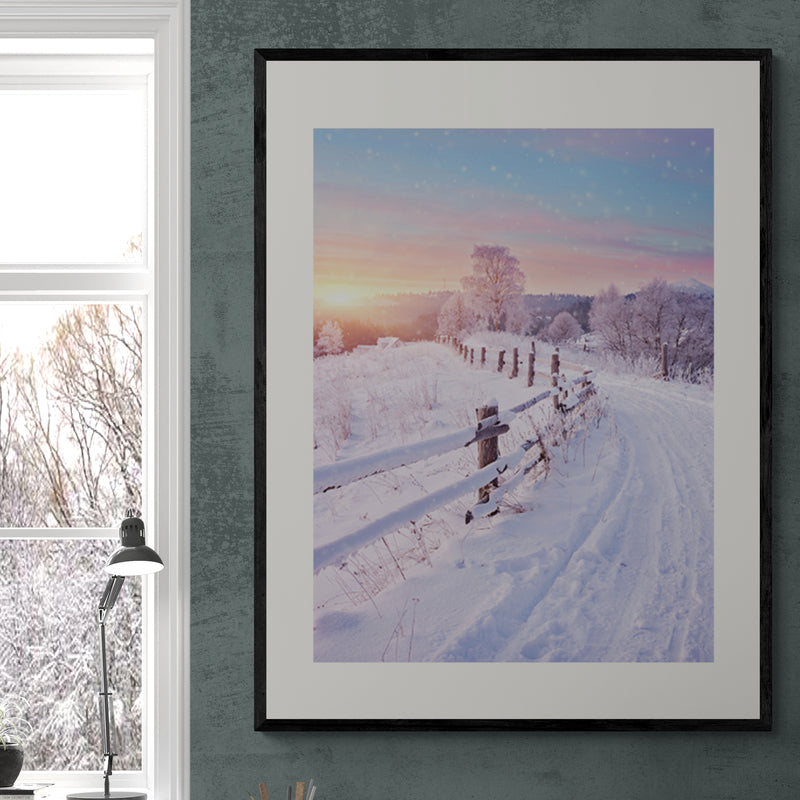 Poster in Lijst Winterweg