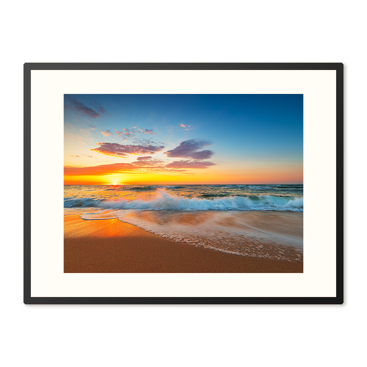 Poster in Lijst Gouden Moment aan Zee