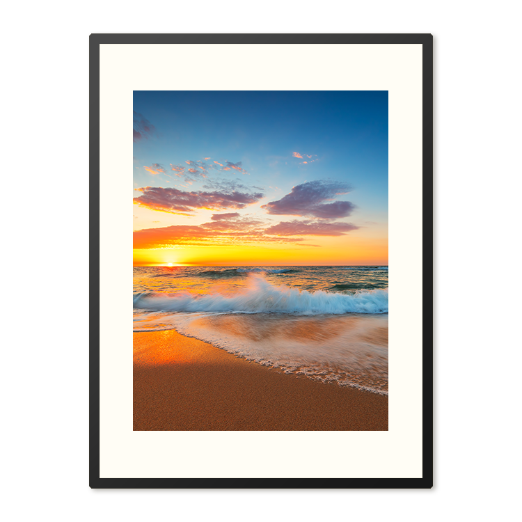 Poster in Lijst Gouden Moment aan Zee