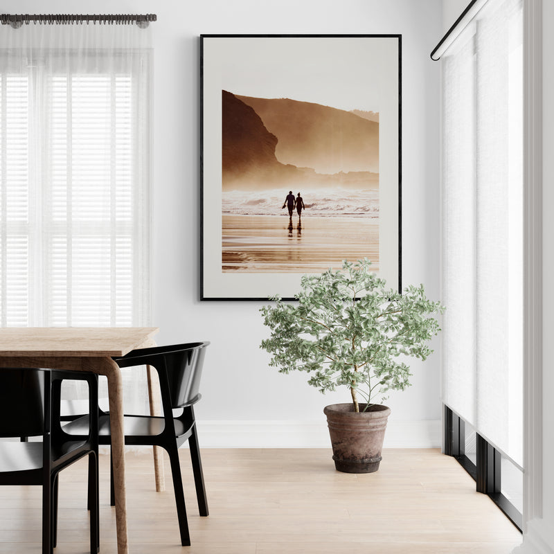 Poster in Lijst Zorgeloze Strandwandeling