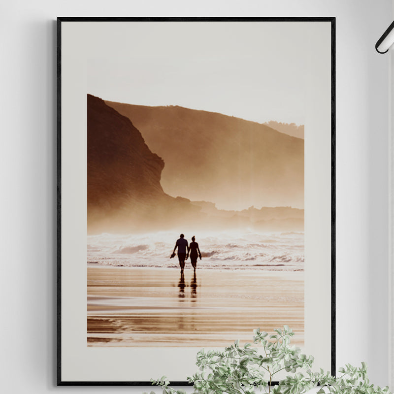 Poster in Lijst Zorgeloze Strandwandeling