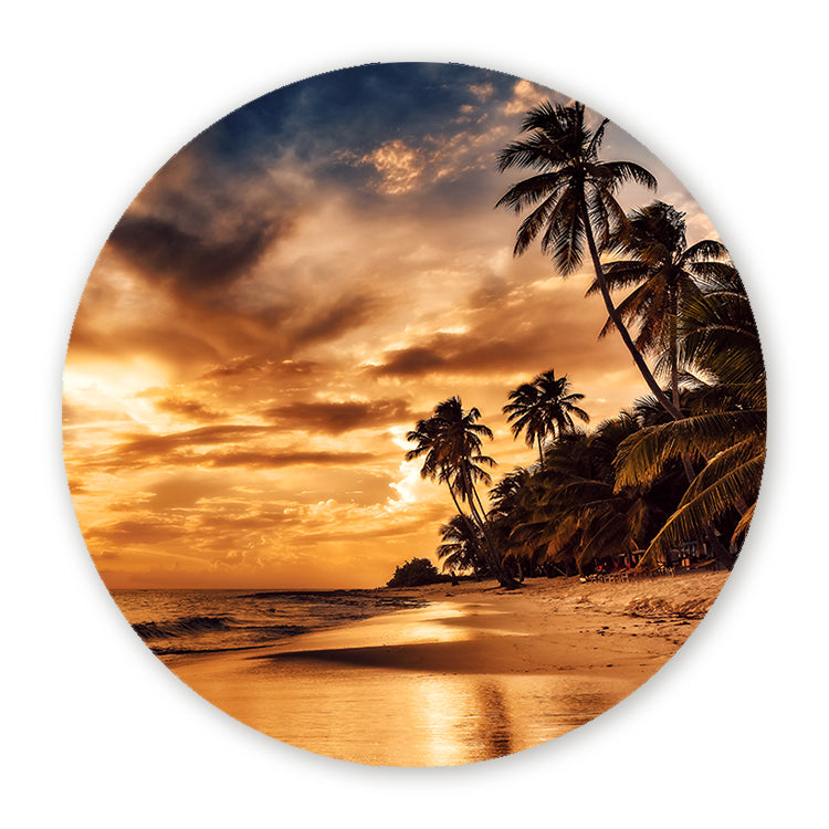 Schilderij Zonsondergang op het Strand