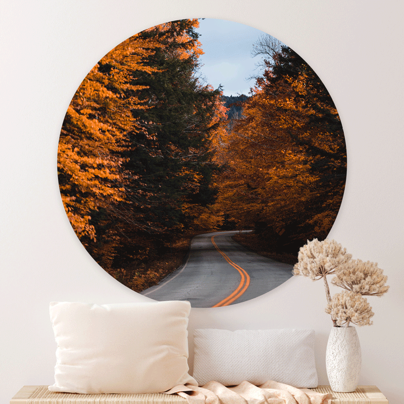 Schilderij Wanderlust Herfstweg