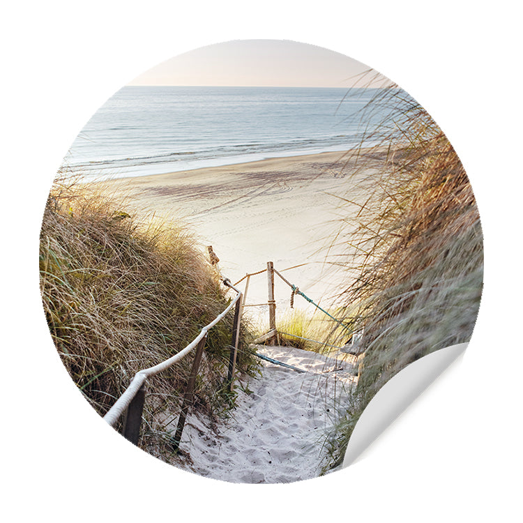 Muursticker - Strandpad