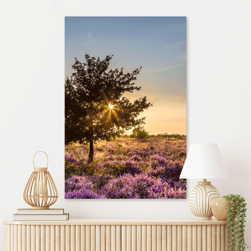 Schilderij Heidelandschap