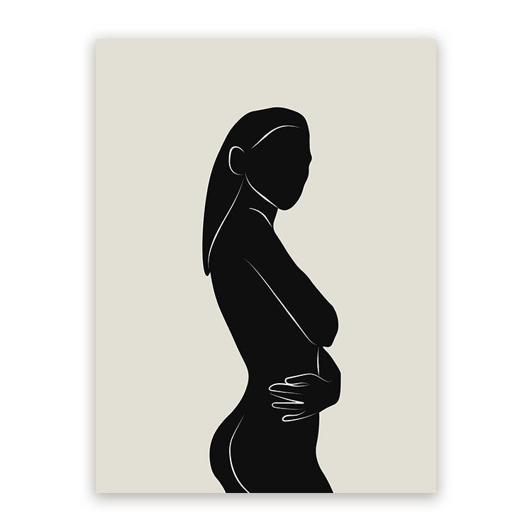 Schilderij Silhouette Women Boho