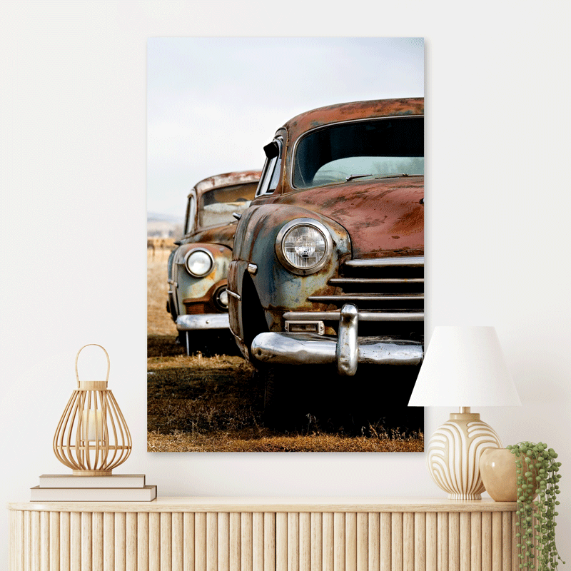 Schilderij Vintage Auto's