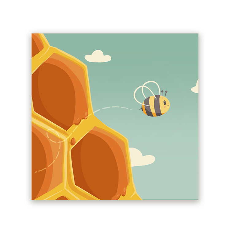 Schilderij Bee Happy