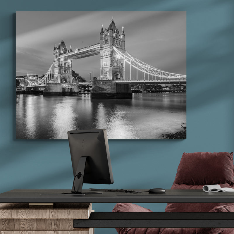 Schilderij Betoverend Licht op Tower Bridge