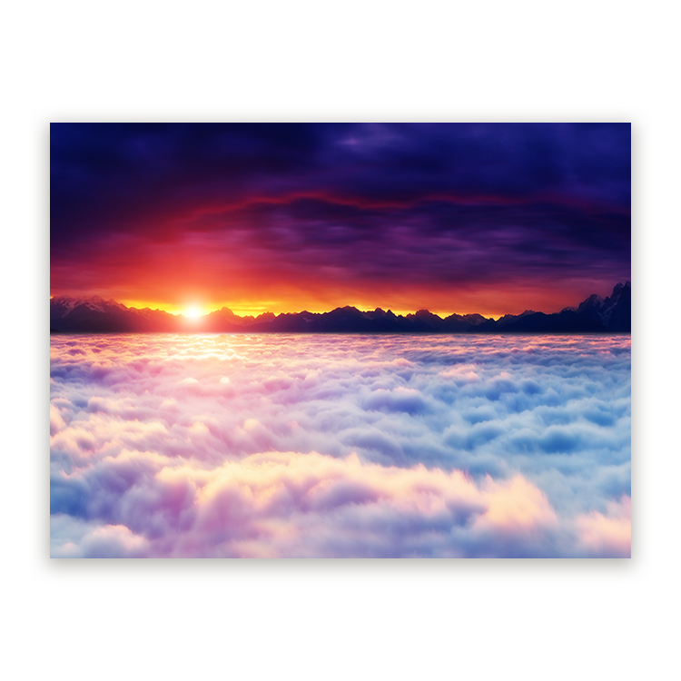 Schilderij Betoverende Zonsopkomst