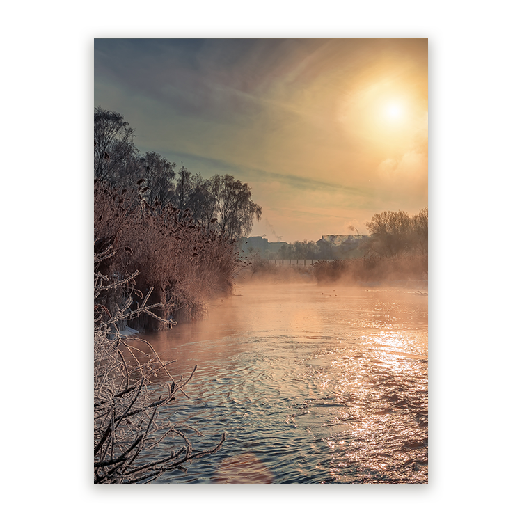 Schilderij Winterse Ochtendglans