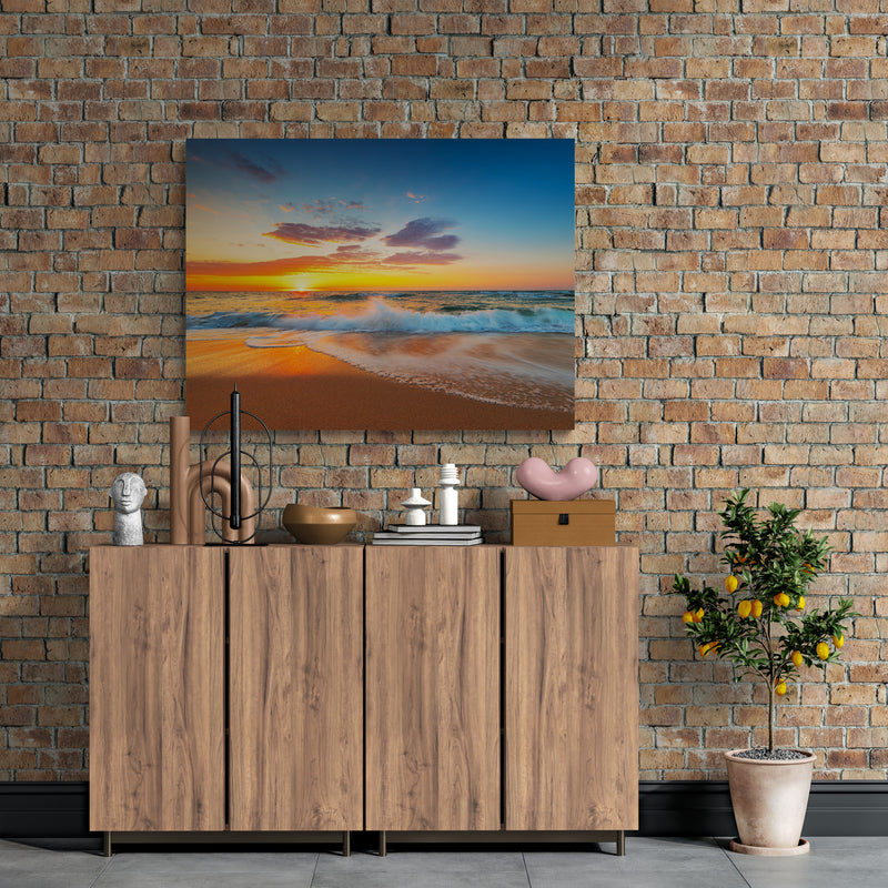 Schilderij Gouden Moment aan Zee