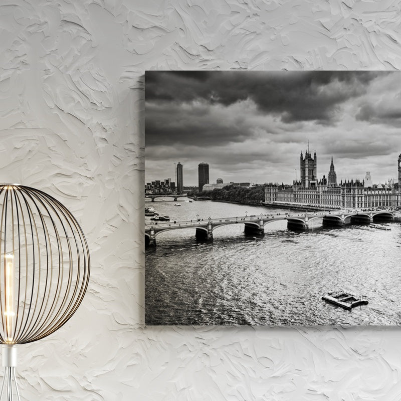 Schilderij Londen's Elegante Silhouet