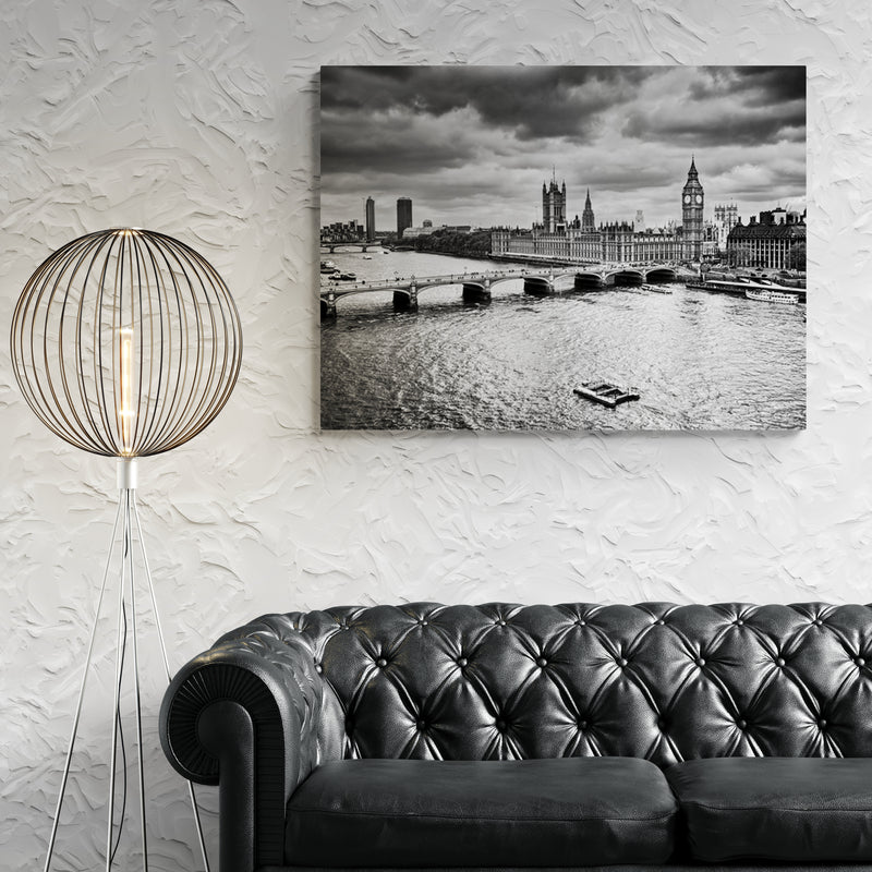 Schilderij Londen's Elegante Silhouet
