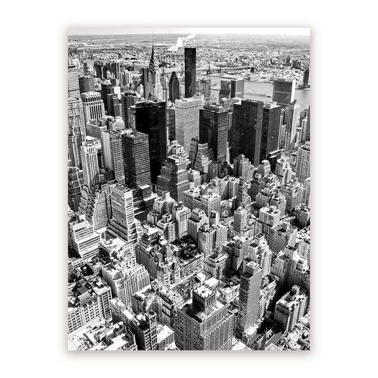 Schilderij Manhattan van Boven