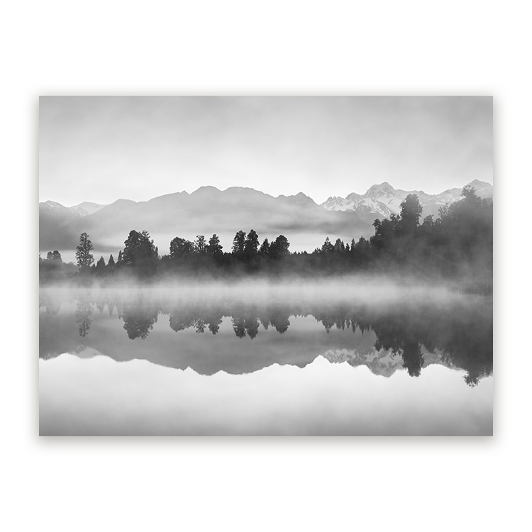 Schilderij Mystieke Bergreflectie