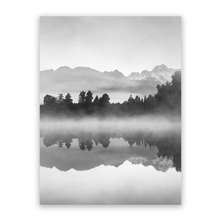 Schilderij Mystieke Bergreflectie
