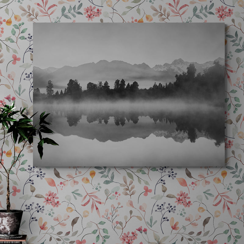 Schilderij Mystieke Bergreflectie