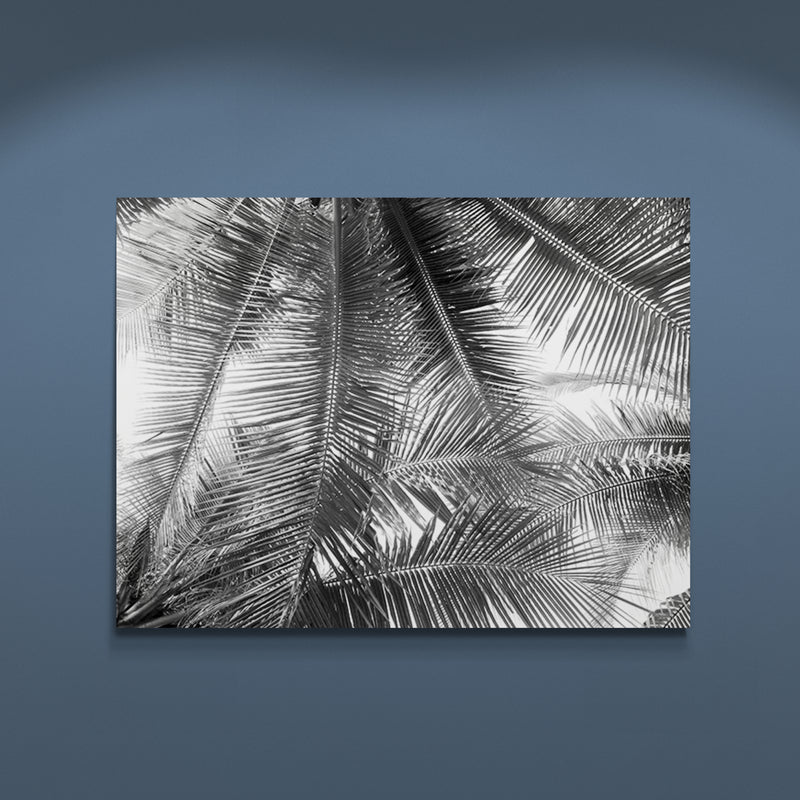 Schilderij Palmblad Contouren