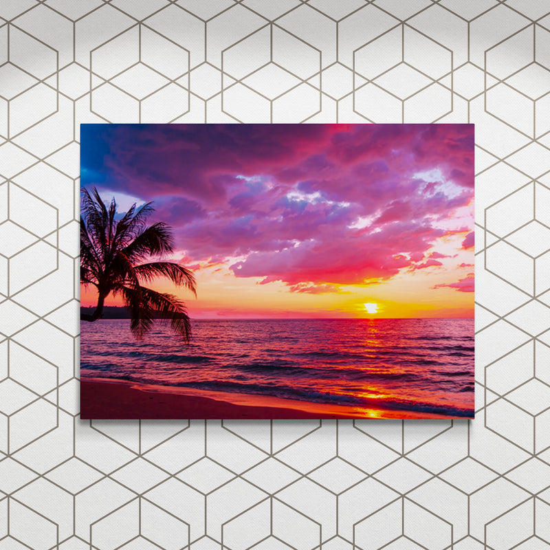 Schilderij Prachtig Tropisch Strand