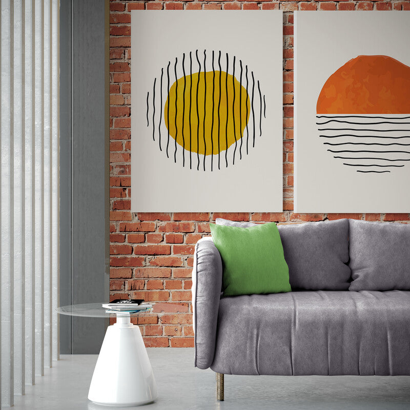 Schilderij Scribble Rood