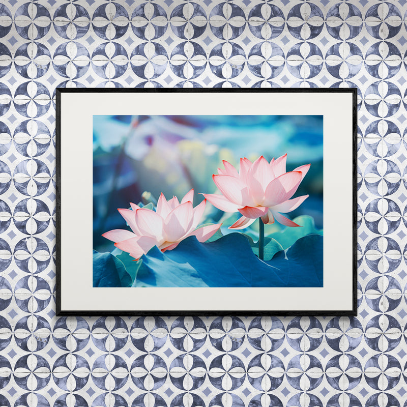 Schilderij Stralende Lotus