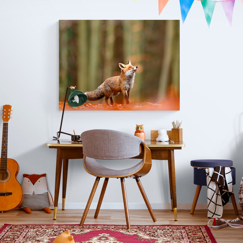 Schilderij Vos in het Woud