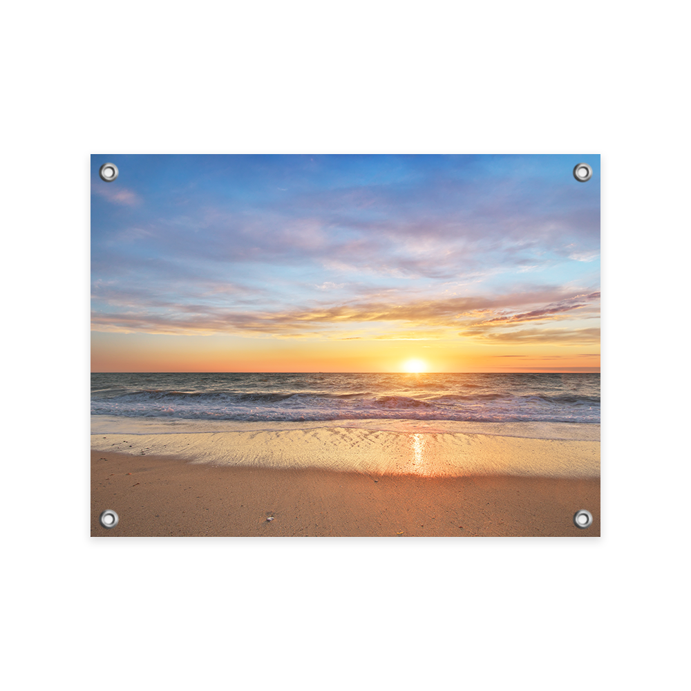 Tuinposter Zonsondergang