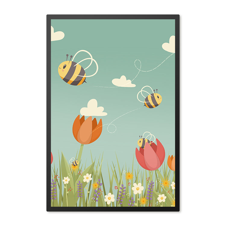 Poster in lijst Tulpenveld