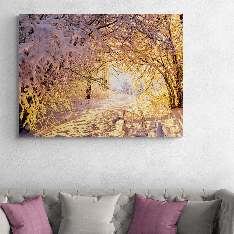 Schilderij Winterse Betovering